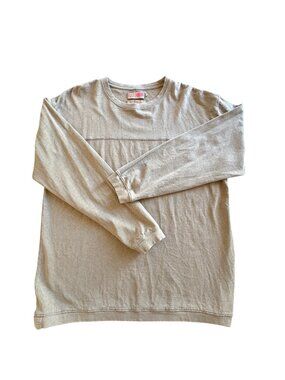 Men's Sustainable Organic Hemp & Cotton Long Sleeve Tee Santa Cruz Size Large